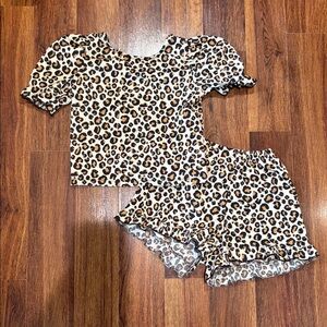 Zara Leopard Print Matching Set